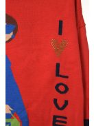 Rosalita piros, kötött lány pulóver – 104 cm