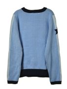Rosalita kék, kötött lány pulóver – 104 cm