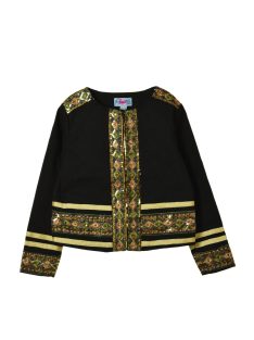 Rosalita fekete-arany flitteres lány blézer – 104 cm