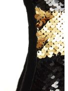 Rosalita fekete-arany flitteres lány ruha – 104 cm