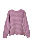 Benetton lila bársony lány pulóver – 100 cm