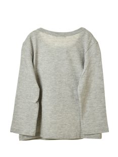   Benetton szürke, szíves, hosszú ujjú lány póló – 82 cm