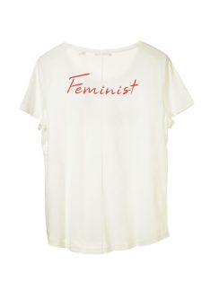 s. Oliver Feminist fehér női póló – 42