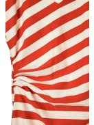 Comma piros-fehér csíkos női ruha – 36