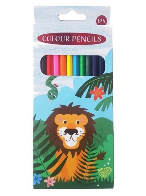 Dzsungel színes ceruza csomag – 12 db