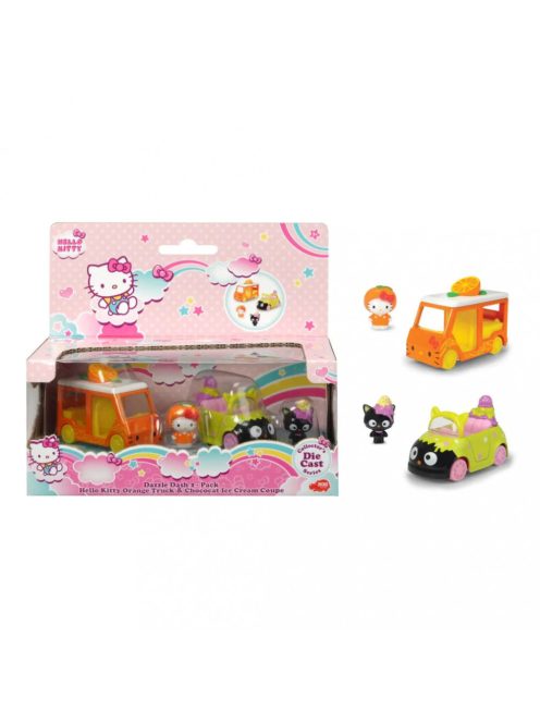 Hello Kitty Dazzle Dash dupla csomagos fém figura – narancsos Hello Kitty