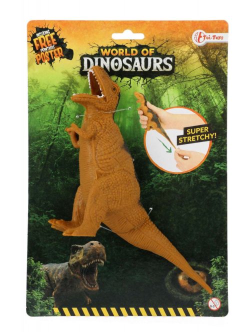 World of Dinosaurs nyúlékony dinoszaurusz figura – T-rex