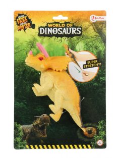   World of Dinosaurs nyúlékony dinoszaurusz figura – Triceratops