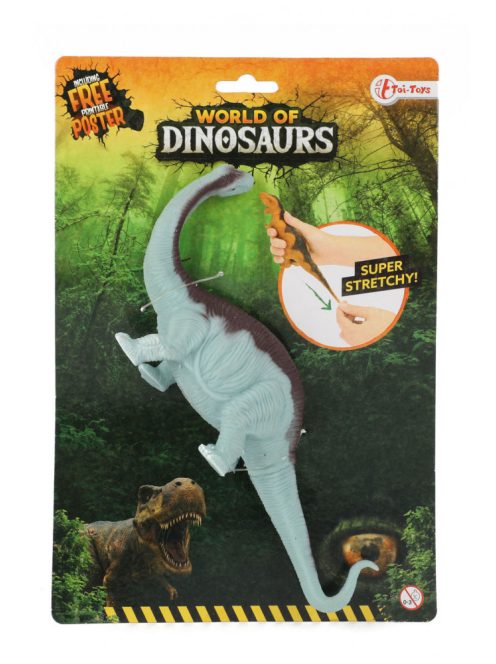 World of Dinosaurs nyúlékony dinoszaurusz figura – Brachiosaurus