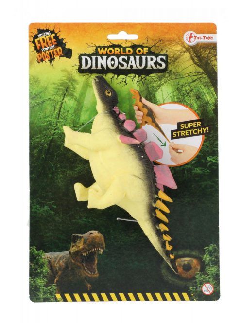 World of Dinosaurs nyúlékony dinoszaurusz figura – Stegosaurus