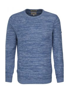 Camel kék kötött férfi pulóver