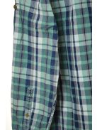 Camel zöld kockás, hosszú ujjú férfi ing