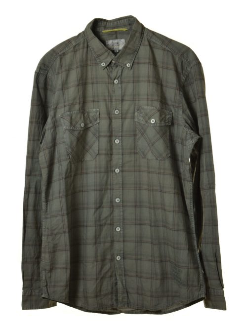 Camel sötétszürke, kockás férfi ing