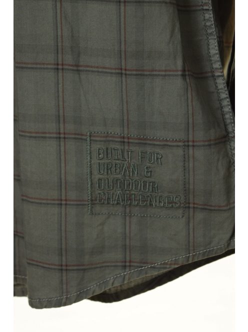 Camel sötétszürke, kockás férfi ing