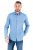 Camel kék, modern fit, mintás férfi ing