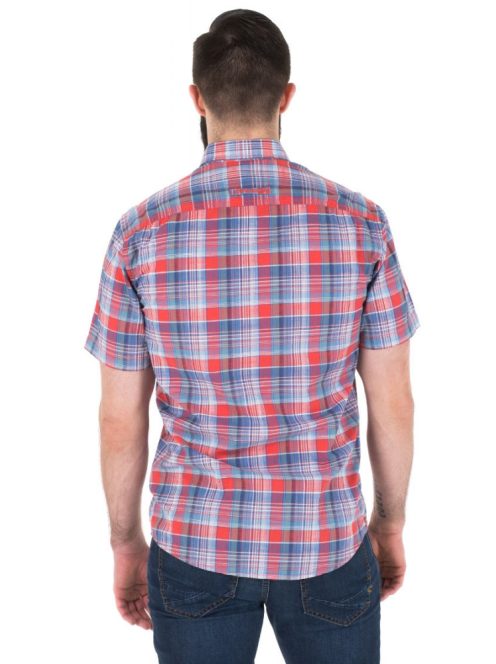 Camel narancs-kék kockás férfi ing