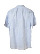 Camel kék, rövid ujjú férfi ing