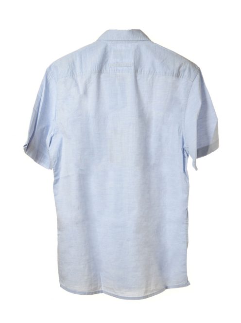 Camel kék, rövid ujjú férfi ing