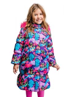   Rosalita színes, hosszú fazonú lány téli kabát – 128 cm