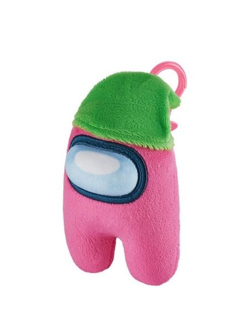 Among Us rózsaszín bagclip plüss – 12 cm