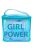 Top Model Girl Power kék kozmetikai táska