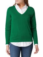 s. Oliver zöld, V-nyakú női pulóver – 32, XXS