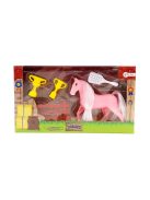 Toi-toys Horses fésülhető ló figura kiegészítőkkel – rózsaszín