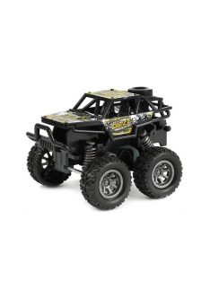   Cars&Trucks visszahúzós monster truck autó – 6 cm, sárga