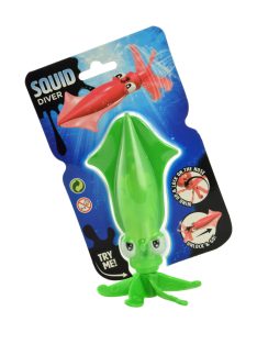 Aqua Fun felhúzós tintahal fürdőjáték – 15 cm, zöld