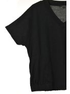 Comma fekete, v-nyakú női póló – 36