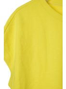 s. Oliver sárga, bordázott anyagú női póló – 42