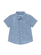 Mayoral kék, virágmintás bébi fiú ing – 68 cm