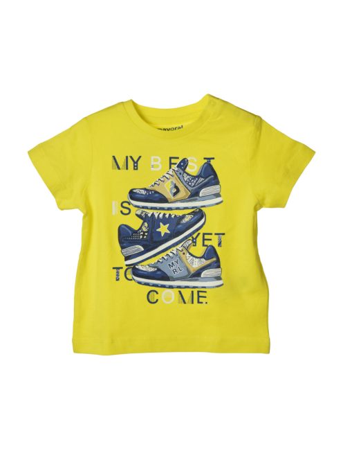 Mayoral citromsárga bébi fiú póló – 68 cm