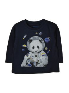Mayoral sötétkék, pandás bébi fiú felső – 68 cm