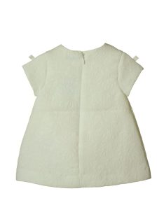 Mayoral fehér, virágos bébi lány ruha – 68 cm