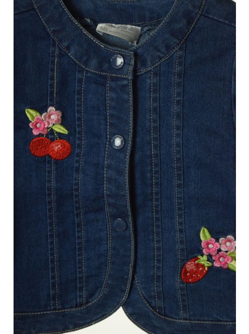 Mayoral kék bébi lány farmerdzseki – 75 cm