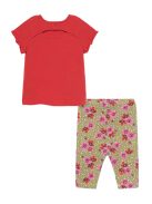 Mayoral piros póló és virágos leggings szett – 68 cm
