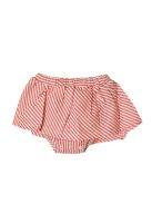 Mayoral fehér póló és piros csíkos szoknya szett – 75 cm