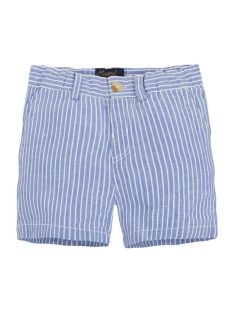Mayoral kék, csíkos, len fiú rövidnadrág – 68 cm