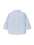 Mayoral kék, csíkos, hosszú ujjú fiú ing – 68 cm