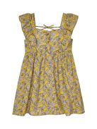 Mayoral mustársárga, mintás lány ruha – 92 cm