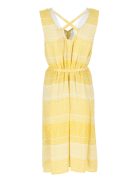 s. Oliver sárga, mintás, ujjatlan női nyári ruha – 42