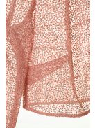 Comma rózsaszín, csipkés női boleró – 36