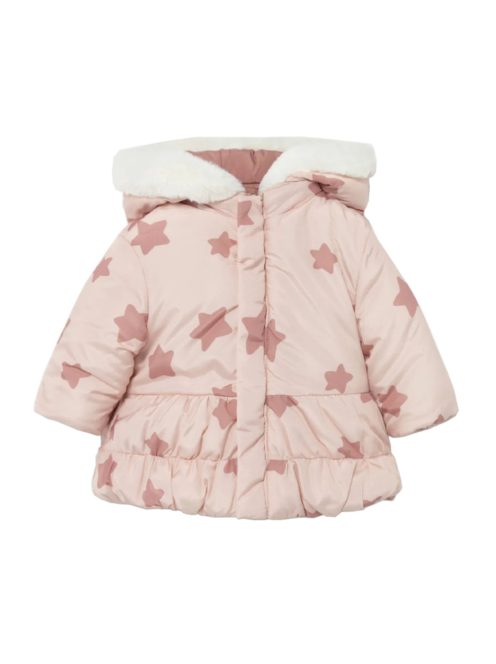 Mayoral rózsaszín, kifordítható bébi lány kabát – 55 cm