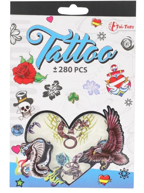 Toi-toys lemosható tetoválás füzet – 280 db