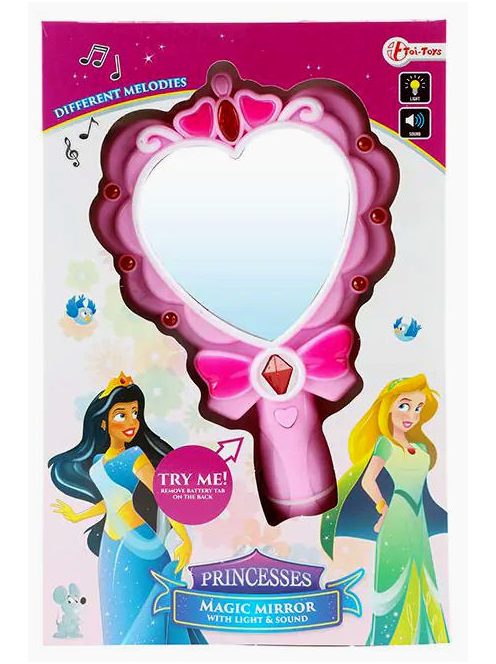Toi-toys rózsaszín, hercegnős varázs tükör játék – 13x26 cm