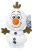Disney Jégvarázs Olaf hóember plüss – 30 cm, hang