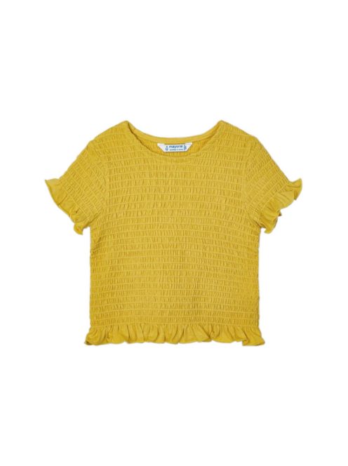 Mayoral mustársárga lány póló – 128 cm