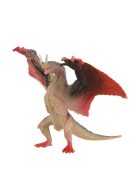 Johntoy Dragons fekete, barna sárkány figura – 12 cm