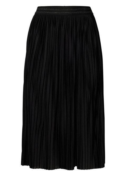 Q/S fekete pliszírozott női szoknya – 38 EU
